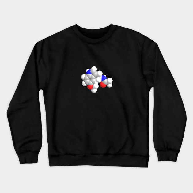 Melatonin Molecule Chemistry Crewneck Sweatshirt by ChemECool